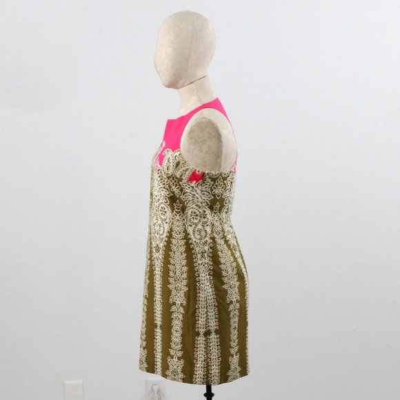 Vintage Tibi 6 Retro 60s Print Paisley Mini Dress - Picture 3 of 9